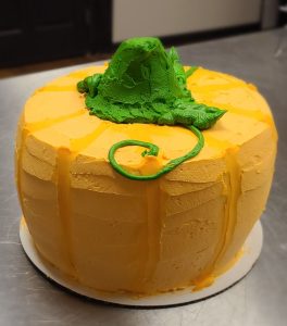 pumpkin shaped cake