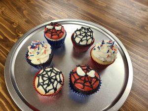 spiderman cupcakes