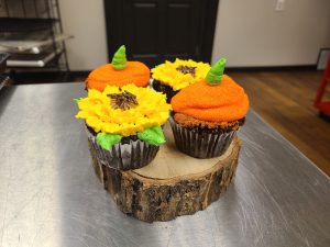 sunflower cupcakes