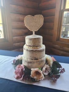 three tier red velvet wedding cake